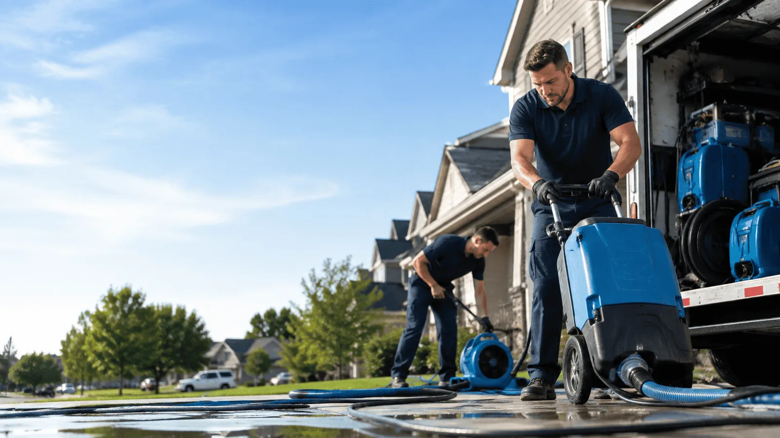 Dehumidification being performed in West Newton, PA